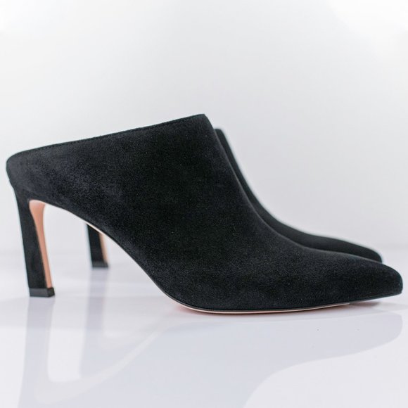 Stuart Weitzman Shoes - Stuart Weitzman Mira 75 Suede Pointed Mule Pump
